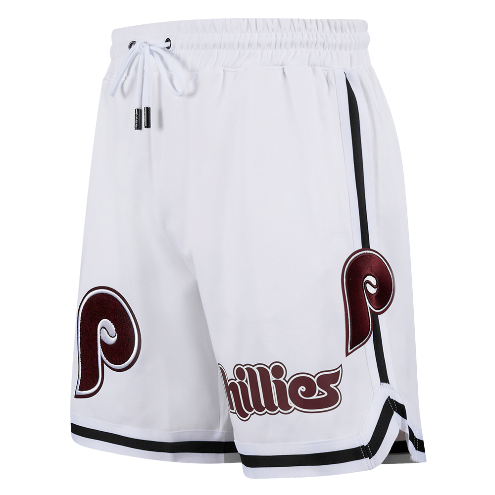 MLB PHILADELPHIA PHILLIES CLASSIC CHENILLE SHORT POUR HOMME (BLANC)