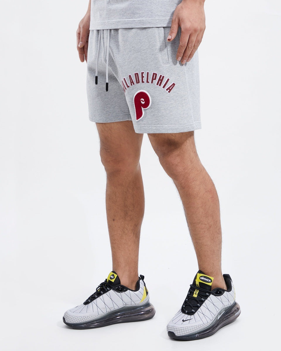 MLB PHILADELPHIA PHILLIES CLASSIC MEN'S SHORT (HEATHER GREY)