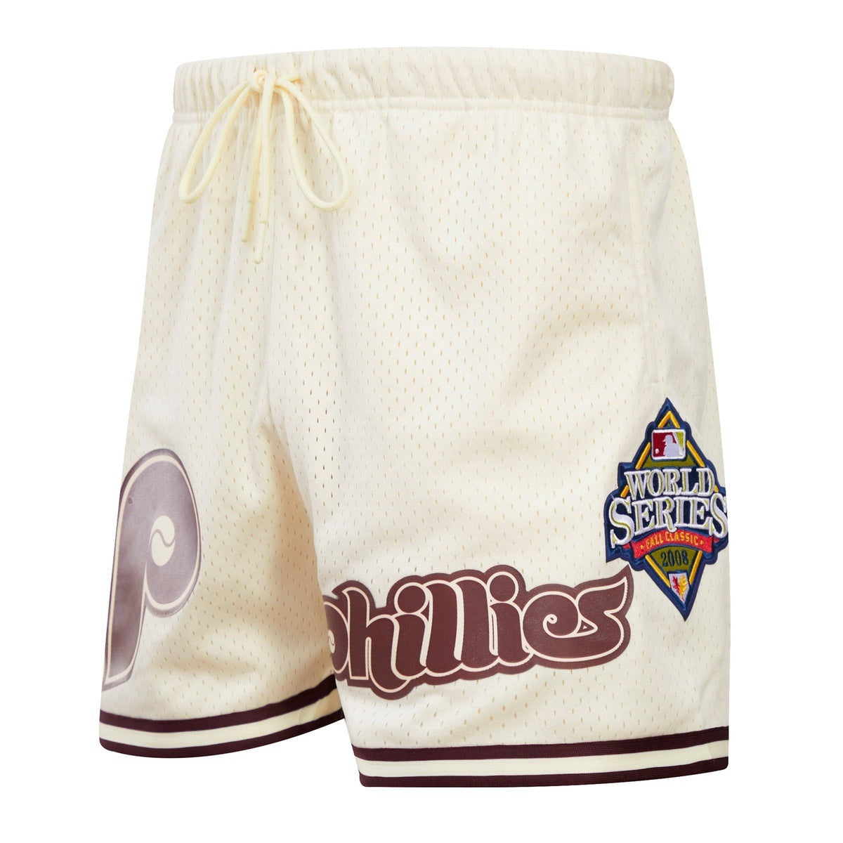 MLB PHILADELPHIA PHILLIES RETRO LOGO MEN'S MESH SHORT (EGGSHELL)