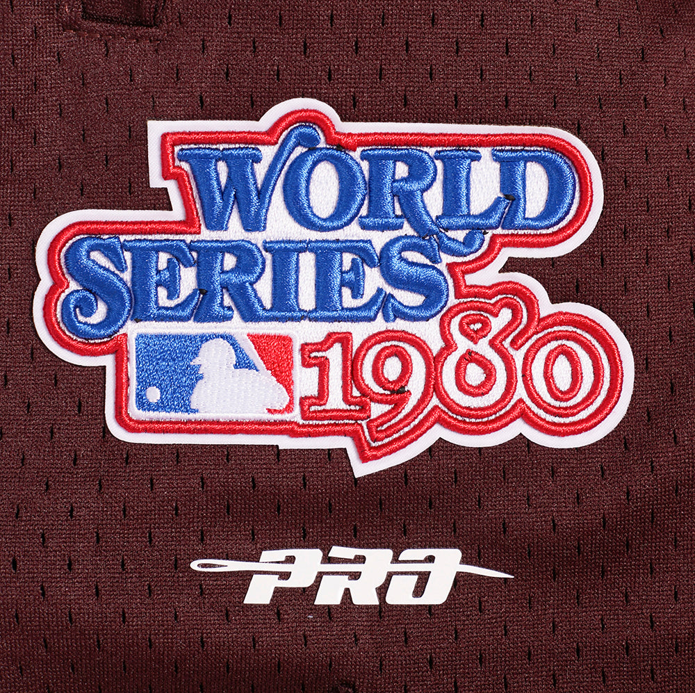 MLB PHILADELPHIA PHILLIES RETRO CLASSIC SHORT 2.0 POUR HOMME (COQUILLE D'ŒUF/LIE-DE-VIN)