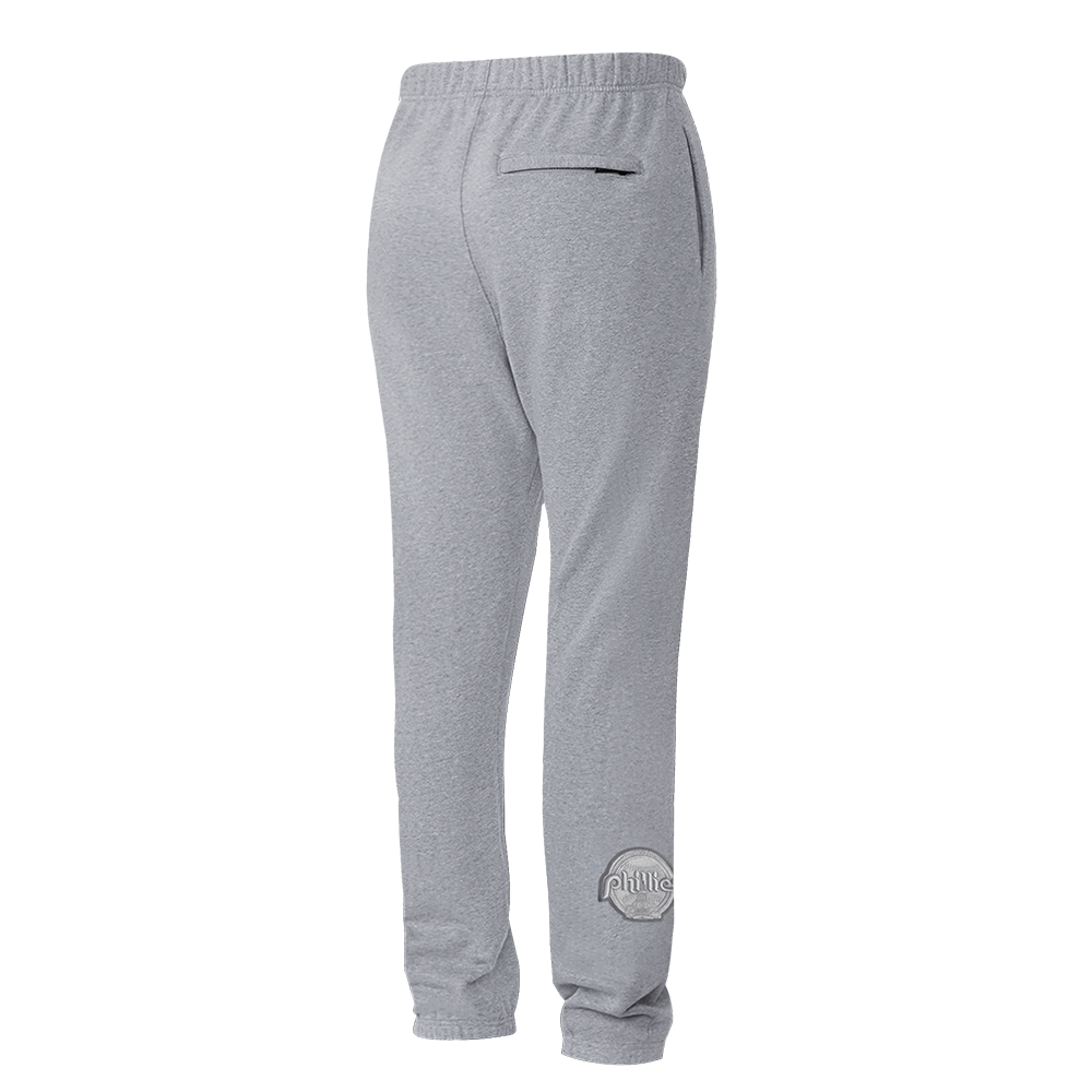 MLB PHILADELPHIA PHILLIES NEUTRAL MEN'S  FLC SWEATPANT (DARK HEATHER GRAY)