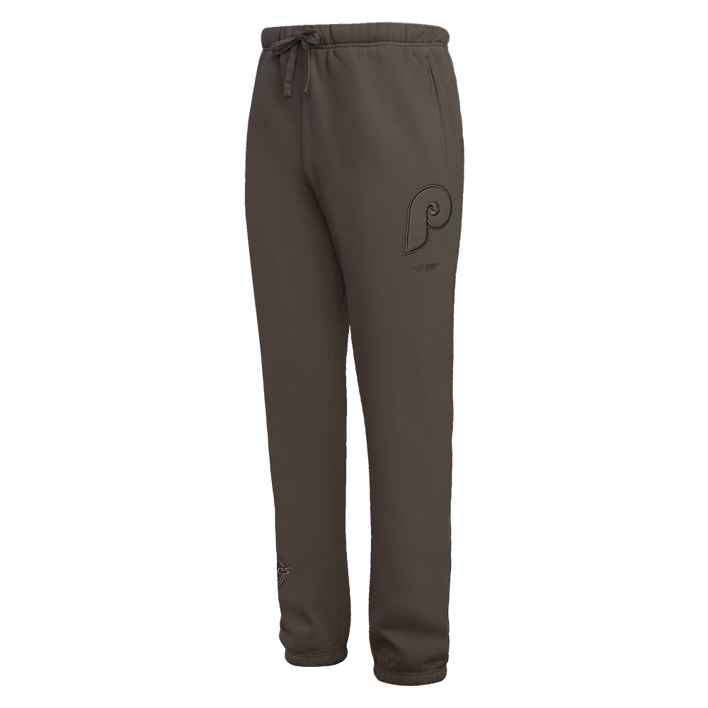 MLB PHILADELPHIA PHILLIES NEUTRAL PANTALON OUATÉ EN MOLLETON POUR HOMME (TAUPE FONCÉ)