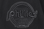 MLB PHILADELPHIA PHILLIES NEUTRAL MEN'S  DROP SHOULDER FLC PO HOODIE (BLACK)