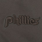 MLB PHILADELPHIA PHILLIES NEUTRAL MEN'S  DROP SHOULDER FLC PO HOODIE (DARK TAUPE)