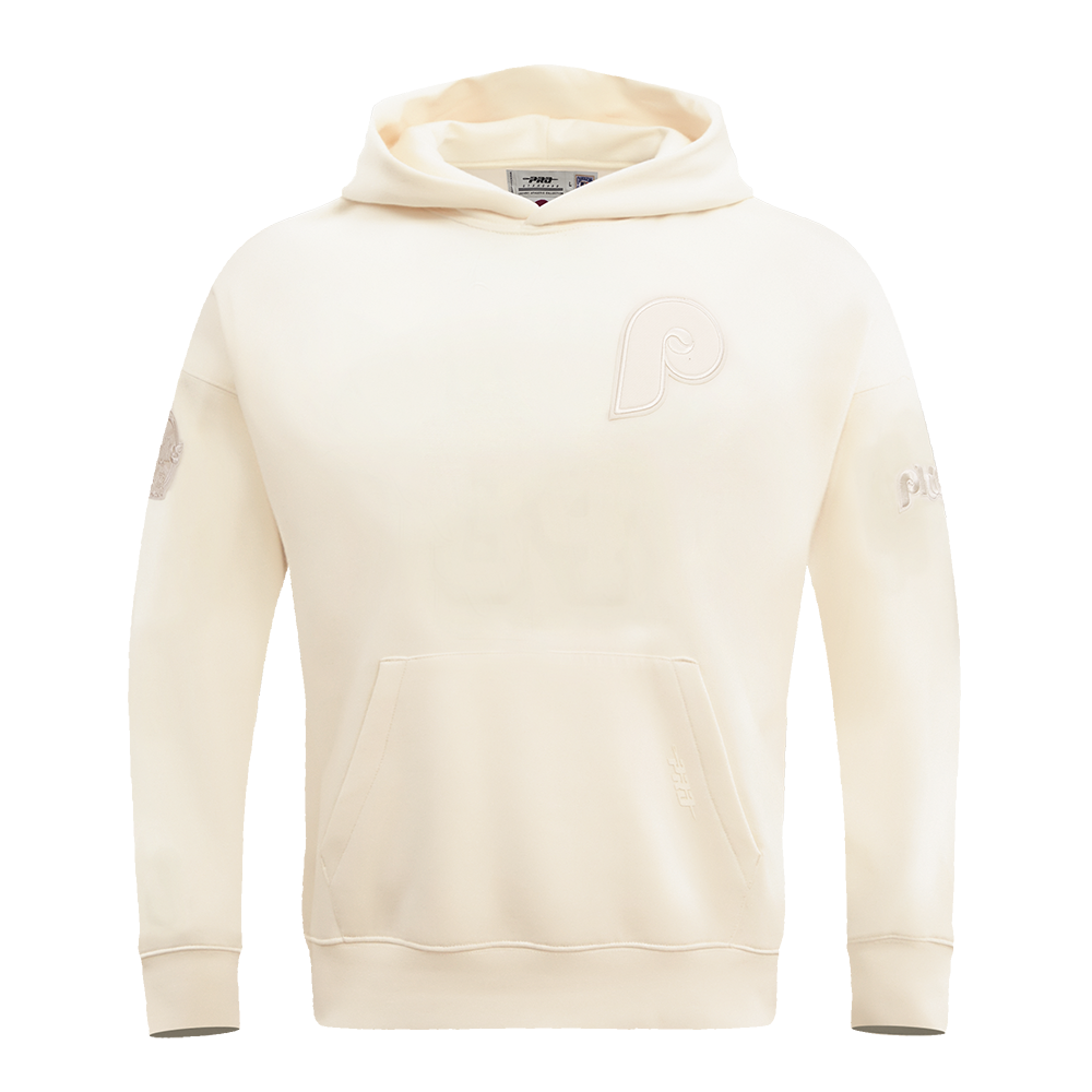 MLB PHILADELPHIA PHILLIES NEUTRAL CHANDAIL À CAPUCHON À ÉPAULES TOMBANTES POUR HOMME (COQUILLE D'ŒUF)