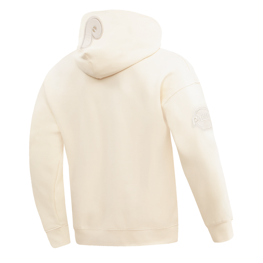 MLB PHILADELPHIA PHILLIES NEUTRAL CHANDAIL À CAPUCHON À ÉPAULES TOMBANTES POUR HOMME (COQUILLE D'ŒUF)
