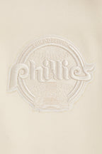 MLB PHILADELPHIA PHILLIES NEUTRAL CHANDAIL À CAPUCHON À ÉPAULES TOMBANTES POUR HOMME (COQUILLE D'ŒUF)