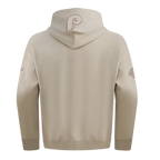MLB PHILADELPHIA PHILLIES NEUTRAL MEN'S  DROP SHOULDER FLC PO HOODIE (TAUPE)