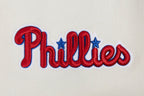 MLB PHILADELPHIA PHILLIES SCRIPT TAIL CHANDAIL À CAPUCHON EN MOLLETON CÔTELÉ POUR HOMME (COQUILLE D'ŒUF/ROUGE)