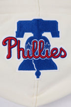 MLB PHILADELPHIA PHILLIES SCRIPT TAIL CHANDAIL À CAPUCHON EN MOLLETON CÔTELÉ POUR HOMME (COQUILLE D'ŒUF/ROUGE)