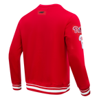 MLB PHILADELPHIA PHILLIES MASH UP CHANDAIL À COL ROND EN MOLLETON CÔTELÉ POUR HOMME (ROUGE)
