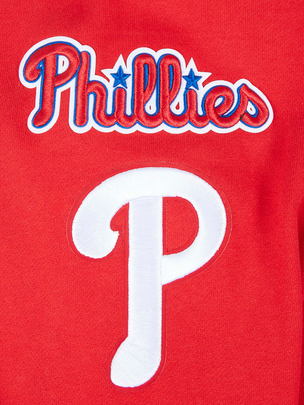 MLB PHILADELPHIA PHILLIES MASH UP CHANDAIL À COL ROND EN MOLLETON CÔTELÉ POUR HOMME (ROUGE)