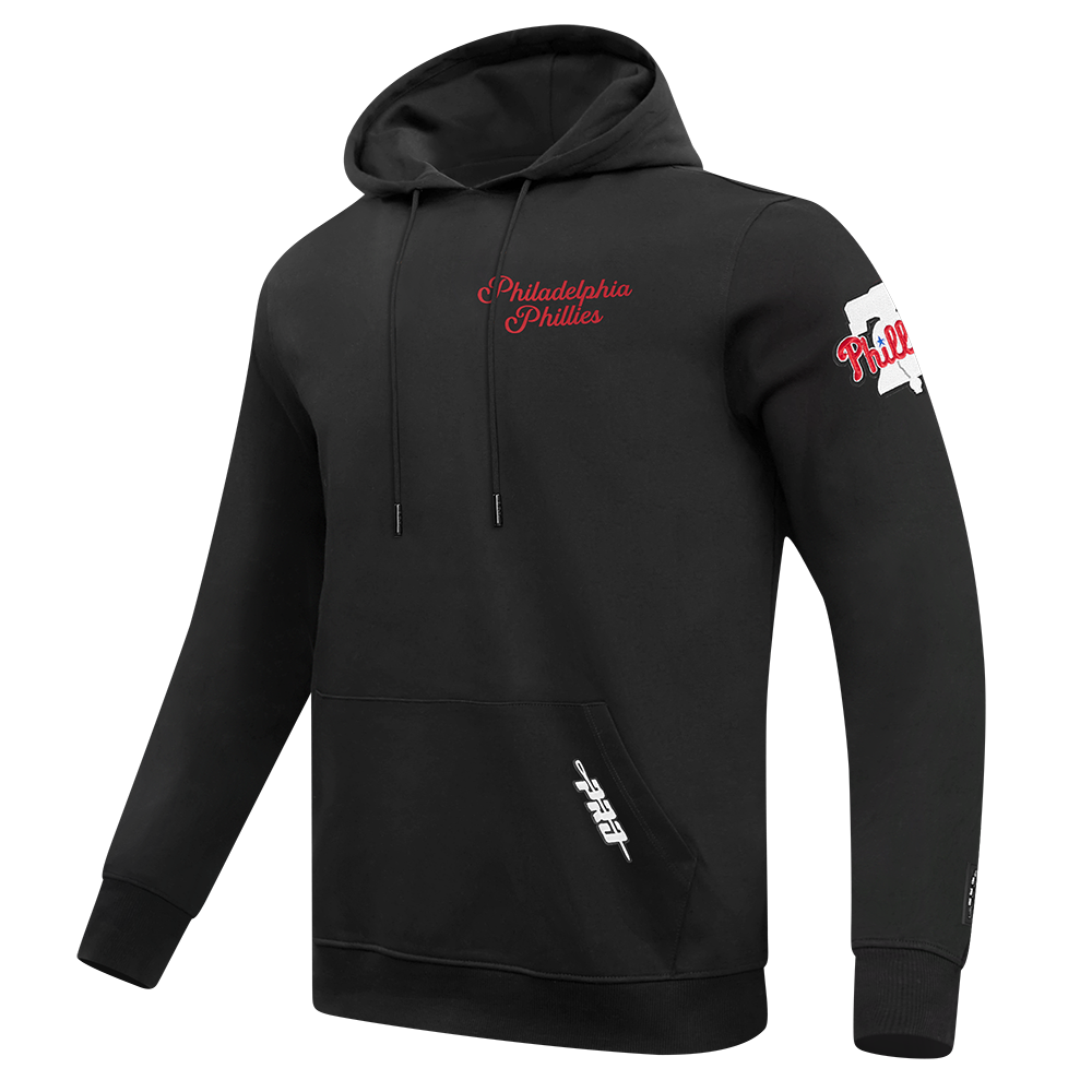 MLB PHILADELPHIA PHILLIES SOUVENIR MEN'S FLC PO HOODIE (BLACK)