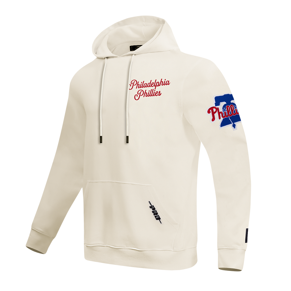 MLB PHILADELPHIA PHILLIES SOUVENIR MEN'S FLC PO HOODIE (EGGSHELL)