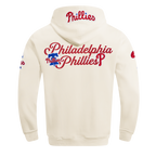 MLB PHILADELPHIA PHILLIES SOUVENIR MEN'S FLC PO HOODIE (EGGSHELL)