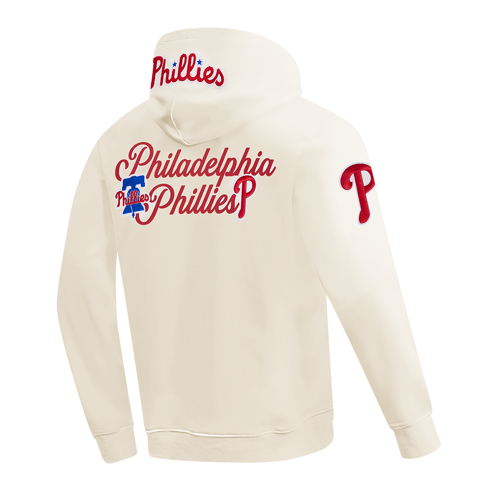 MLB PHILADELPHIA PHILLIES SOUVENIR MEN'S FLC PO HOODIE (EGGSHELL)