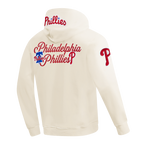 MLB PHILADELPHIA PHILLIES SOUVENIR MEN'S FLC PO HOODIE (EGGSHELL)