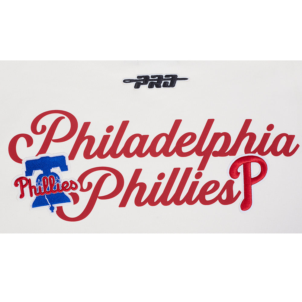MLB PHILADELPHIA PHILLIES SOUVENIR MEN'S FLC PO HOODIE (EGGSHELL)
