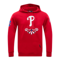 MLB PHILADELPHIA PHILLIES SUGAR SKULL MEN'S FLC PO HOODIE (RED)