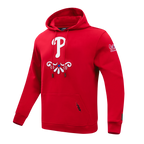MLB PHILADELPHIA PHILLIES SUGAR SKULL MEN'S FLC PO HOODIE (RED)