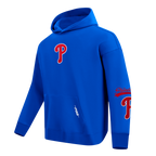 MLB PHILADELPHIA PHILLIES LIVING LARGE CHANDAIL À CAPUCHON POUR HOMME (BLEU ROYAL)