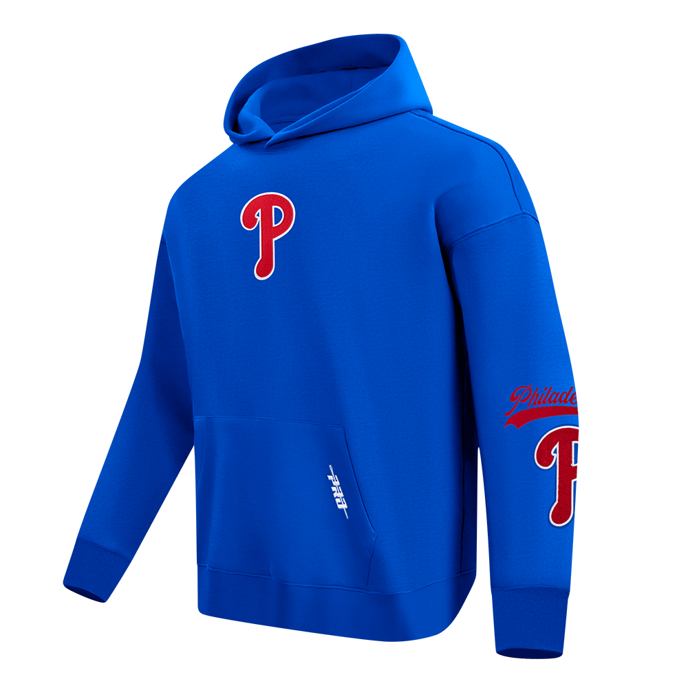 MLB PHILADELPHIA PHILLIES LIVING LARGE CHANDAIL À CAPUCHON POUR HOMME (BLEU ROYAL)