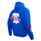 MLB PHILADELPHIA PHILLIES LIVING LARGE CHANDAIL À CAPUCHON POUR HOMME (BLEU ROYAL)