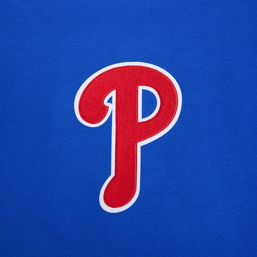 MLB PHILADELPHIA PHILLIES LIVING LARGE CHANDAIL À CAPUCHON POUR HOMME (BLEU ROYAL)