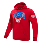 MLB PHILADELPHIA PHILLIES CITY ARCH CHANDAIL À CAPUCHON EN MOLLETON POUR HOMME (ROUGE)