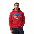 MLB PHILADELPHIA PHILLIES CITY ARCH CHANDAIL À CAPUCHON EN MOLLETON POUR HOMME (ROUGE)
