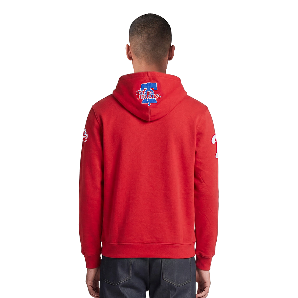 MLB PHILADELPHIA PHILLIES CITY ARCH CHANDAIL À CAPUCHON EN MOLLETON POUR HOMME (ROUGE)