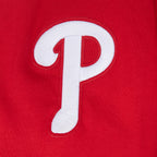 MLB PHILADELPHIA PHILLIES CITY ARCH HAUT EN MOLLETON À GLISSIÈRE AU QUART POUR HOMME (ROUGE)