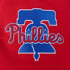 MLB PHILADELPHIA PHILLIES CITY ARCH HAUT EN MOLLETON À GLISSIÈRE AU QUART POUR HOMME (ROUGE)
