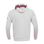 MLB PHILADELPHIA PHILLIES CLASSIC CHENILLE MEN'S PULLOVER HOODIE (GRAY)
