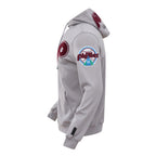 MLB PHILADELPHIA PHILLIES CLASSIC CHENILLE MEN'S FULL ZIP PULLOVER HOODIE (GRAY)