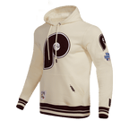 MLB PHILADELPHIA PHILLIES RETRO CLASSIC MEN'S PULLOVER HOODIE (EGGSHELL/WINE)