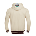 MLB PHILADELPHIA PHILLIES RETRO CLASSIC MEN'S PULLOVER HOODIE (EGGSHELL/WINE)