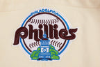 MLB PHILADELPHIA PHILLIES RETRO CLASSIC MEN'S PULLOVER HOODIE (EGGSHELL/WINE)