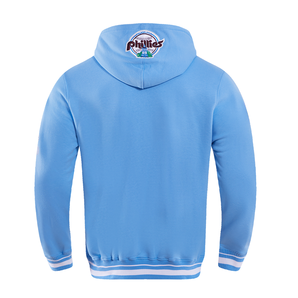 MLB PHILADELPHIA PHILLIES RETRO CLASSIC CHANDAIL À CAPUCHON POUR HOMME (BLEU UNIVERSITÉ)