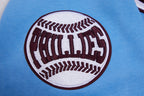 MLB PHILADELPHIA PHILLIES RETRO CLASSIC CHANDAIL À CAPUCHON POUR HOMME (BLEU UNIVERSITÉ)