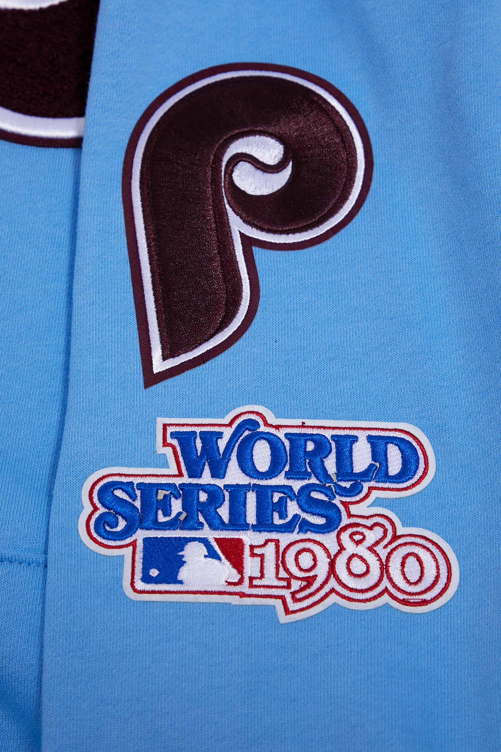 MLB PHILADELPHIA PHILLIES RETRO CLASSIC CHANDAIL À CAPUCHON POUR HOMME (BLEU UNIVERSITÉ)