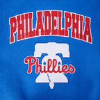 MLB PHILADELPHIA PHILLIES CITY ARCH MEN'S WOOL VARSITY JACKET (ROYAL BLUE/WHITE)