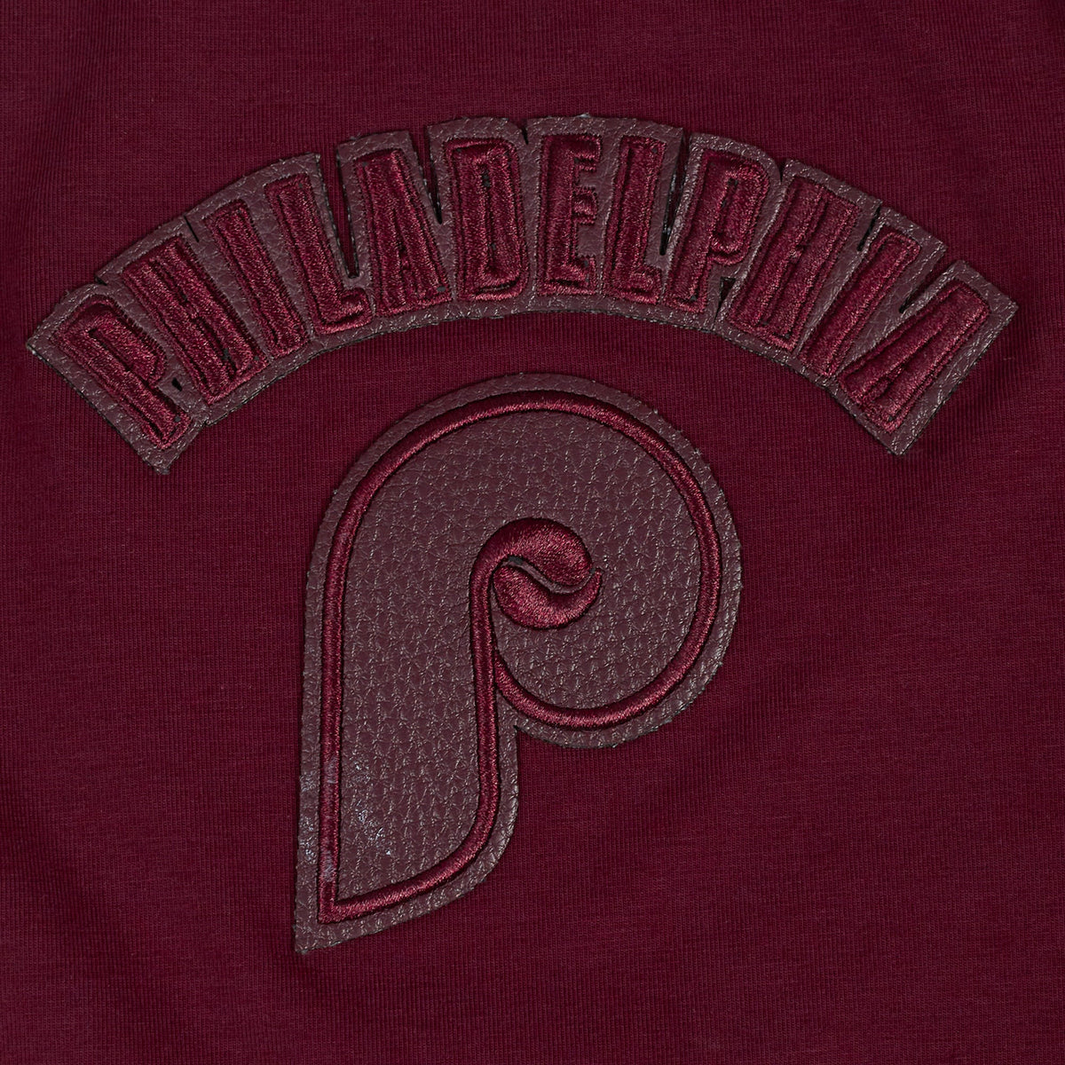 MLB PHILADELPHIA PHILLIES TRIPLE TONAL RELAXED FIT WOMEN'S RACERBACK (WINE)