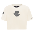 MLB PHILADELPHIA PHILLIES REVERSE FRENCH TERRY WOMEN'S SINGLE JERSEY BOXY TOP (EGGSHELL)