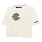 MLB PHILADELPHIA PHILLIES REVERSE FRENCH TERRY WOMEN'S SINGLE JERSEY BOXY TOP (EGGSHELL)