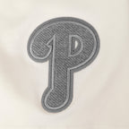 MLB PHILADELPHIA PHILLIES REVERSE FRENCH TERRY WOMEN'S SINGLE JERSEY BOXY TOP (EGGSHELL)