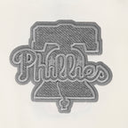 MLB PHILADELPHIA PHILLIES REVERSE FRENCH TERRY WOMEN'S SINGLE JERSEY BOXY TOP (EGGSHELL)