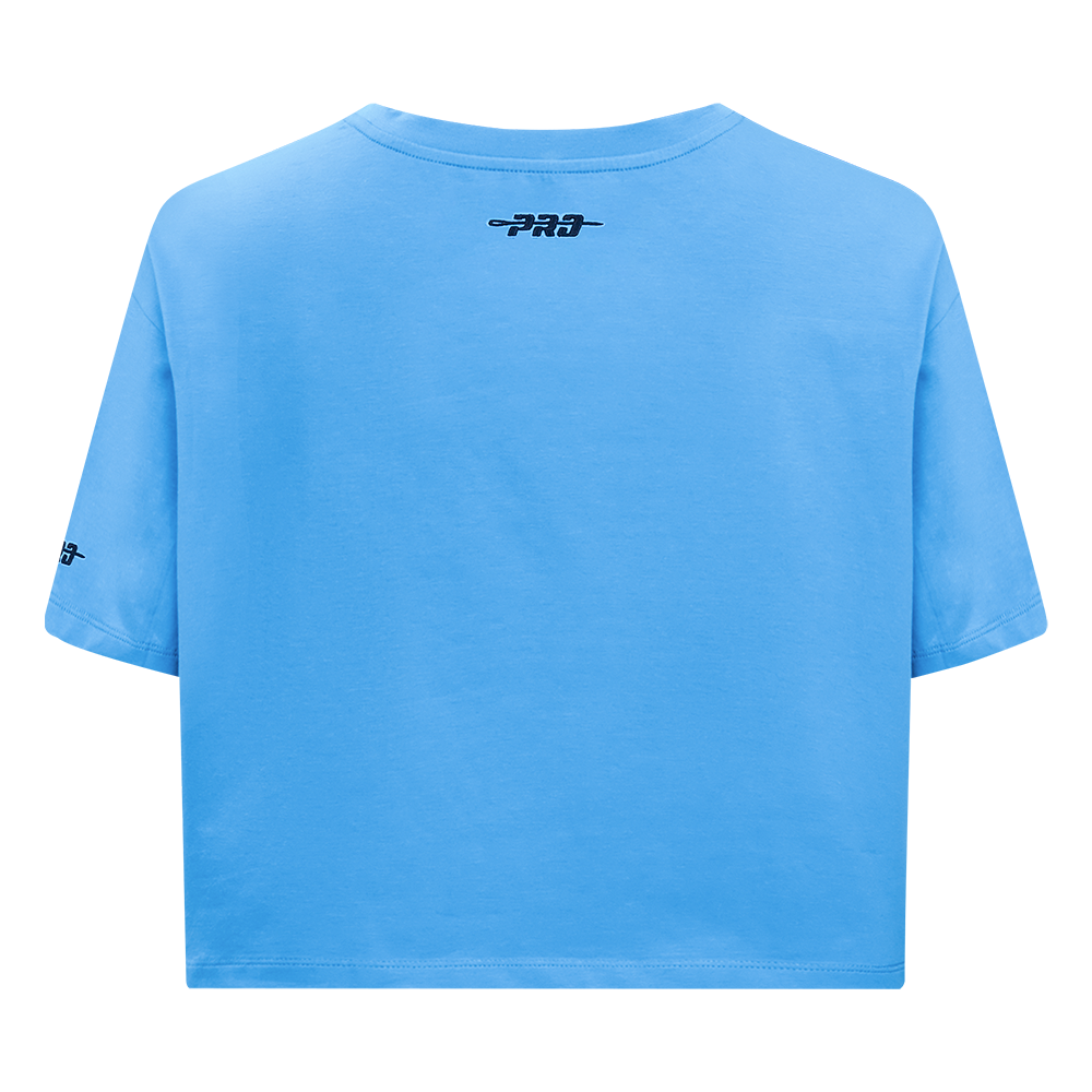 MLB PHILADELPHIA PHILLIES RETRO ELEVATION HAUT EN JERSEY SIMPLE À COUPE CARRÉE POUR FEMME (BLEU UNIVERSITÉ)