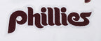 MLB PHILADELPHIA PHILLIES RETRO CLASSIC SHORT SLEEVE WOMEN'S SLIM FIT TOP (WHITE)