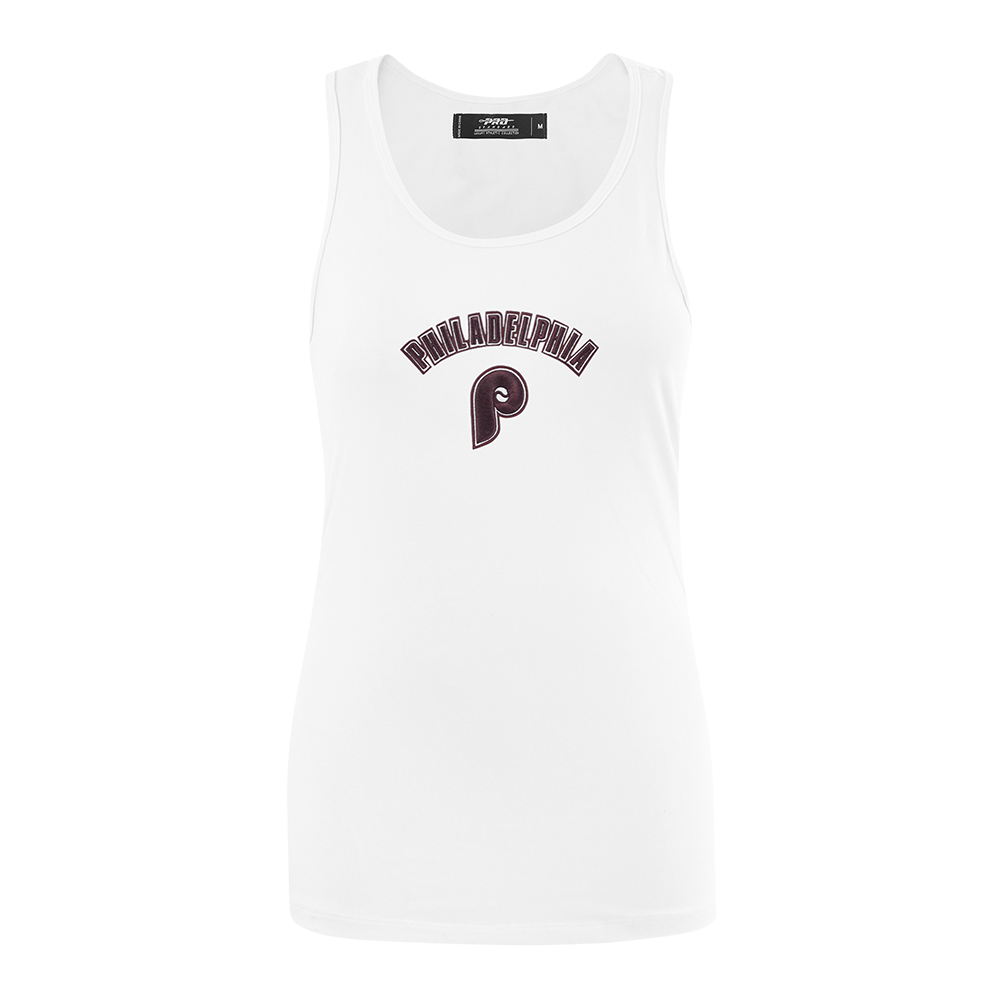 MLB PHILADELPHIA PHILLIES RETRO CLASSIC CAMISOLE DOS NAGEUR POUR FEMME (BLANC)